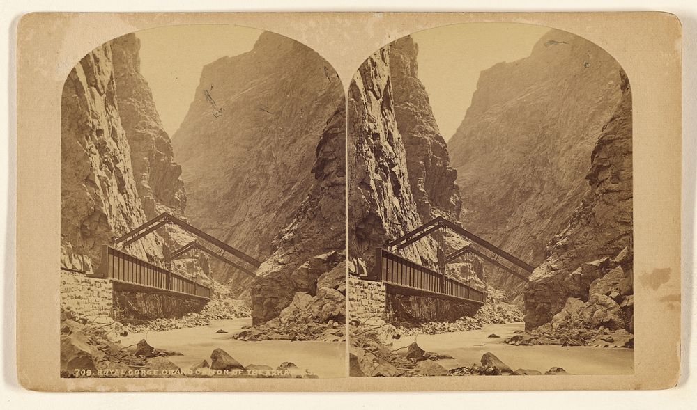 Royal Gorge, Grand Canon of the Arkansas. by William Henry Jackson and Co