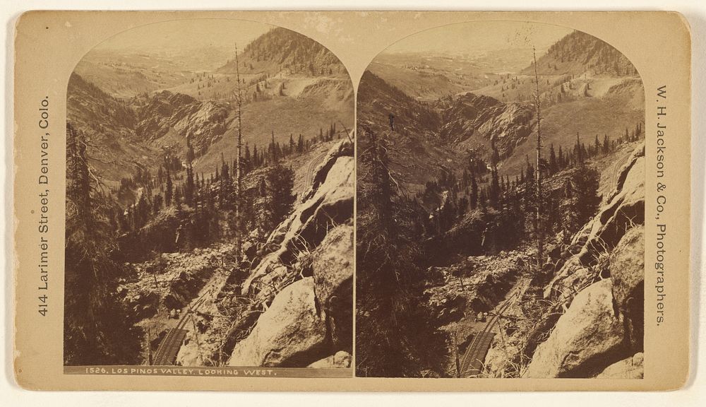 Los Pinos Valley, Looking West. by William Henry Jackson and Co