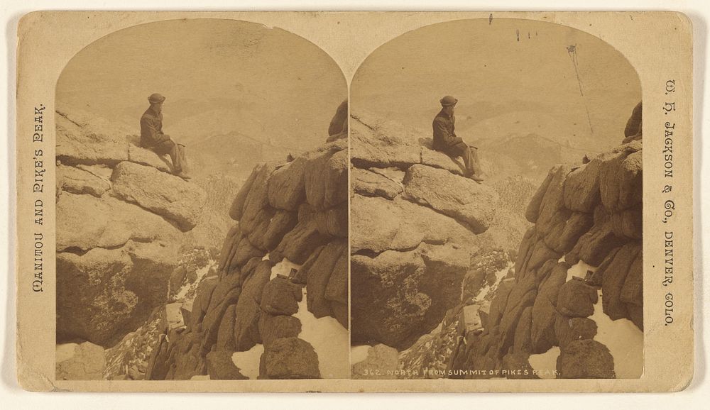 North from Summit of Pike's Peak. by William Henry Jackson and Co