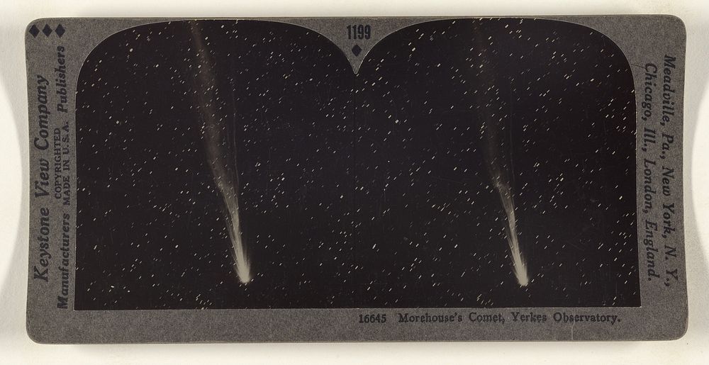 Morehouse's Comet, Yerkes Observatory. by Keystone View Co