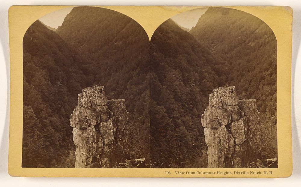 View from Columnar Heights, Dixville Notch, N.H. by Benjamin West Kilburn