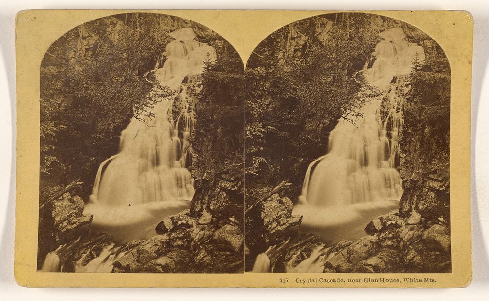 Crystal Cascade, near Glen House, White Mts. by Benjamin West Kilburn