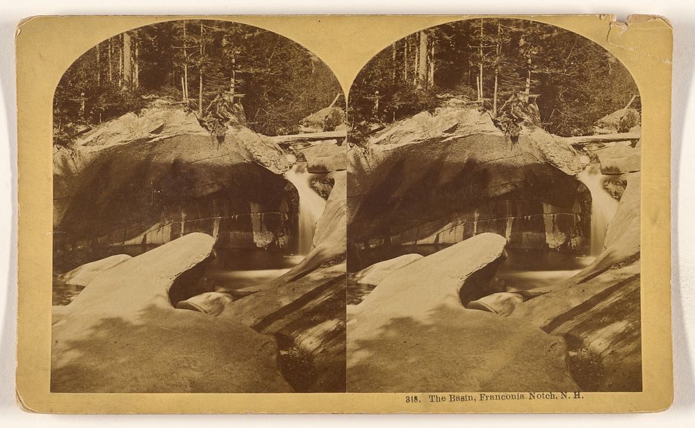 The Basin, Franconia Notch, N.H. by Benjamin West Kilburn