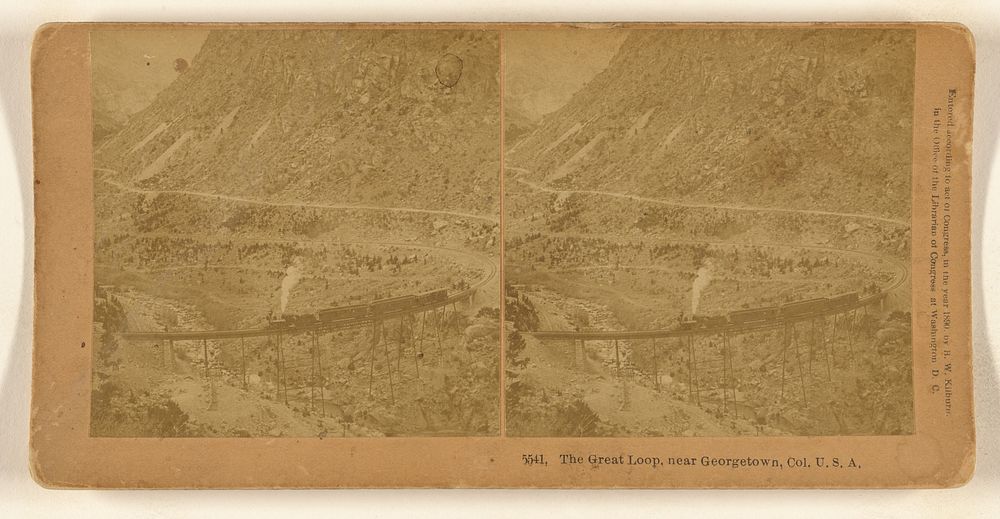 The Great Loop, near Georgetown, Col., U.S.A. by Benjamin West Kilburn