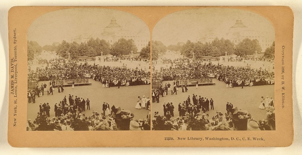 New Library, Washington, D.C., C.E. Week by Benjamin West Kilburn