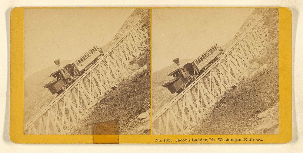 Jacob's Ladder, Mt. Washington Railroad. by Benjamin West Kilburn
