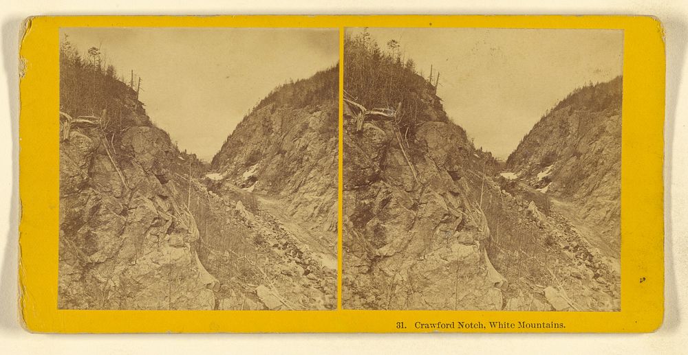 Crawford Notch, White Mountains. by Benjamin West Kilburn