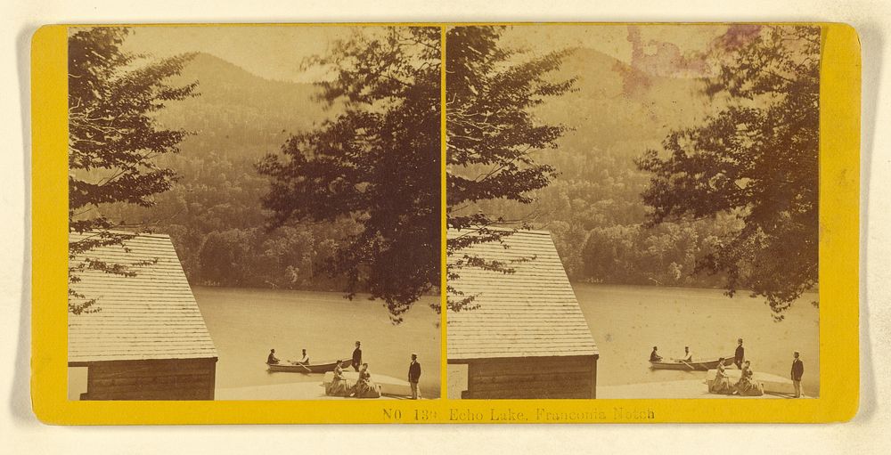 Echo Lake, Franconia Notch by Benjamin West Kilburn