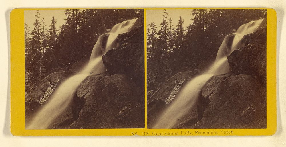 Georgianna Falls, Franconia Notch by Benjamin West Kilburn