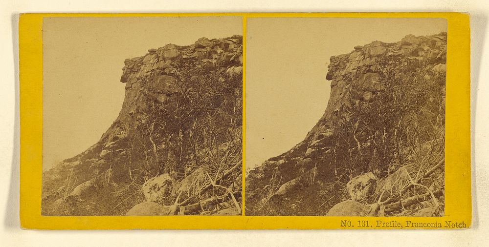 Profile, Franconia Notch. by Benjamin West Kilburn