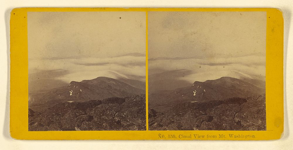Cloud View from Mt. Washington. by Benjamin West Kilburn