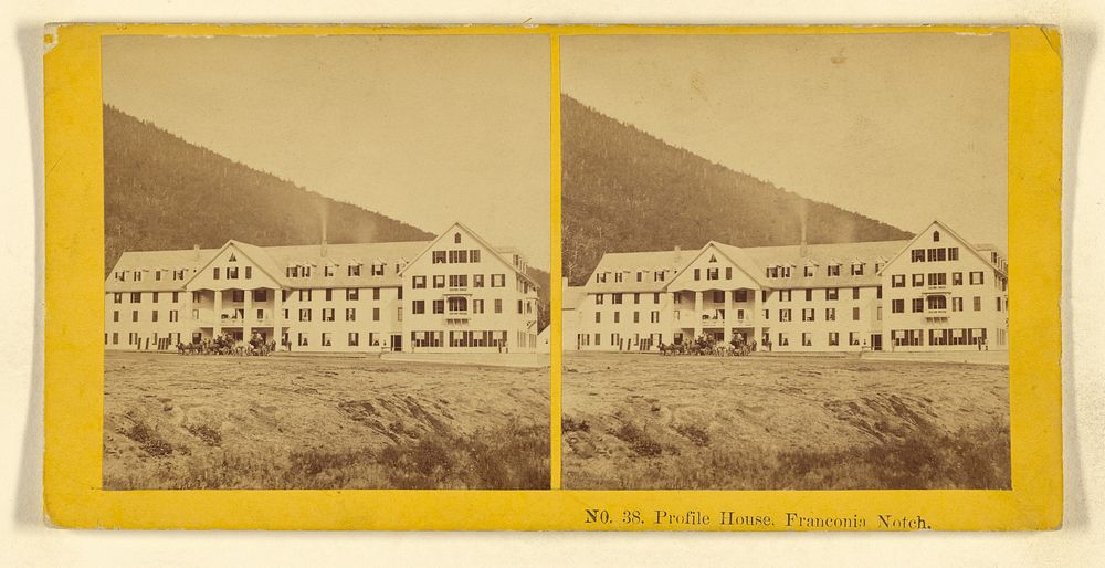 Profile House, Franconia Notch. by Benjamin West Kilburn