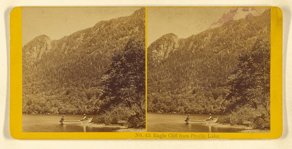 Eagle Cliff from Profile Lake. by Benjamin West Kilburn