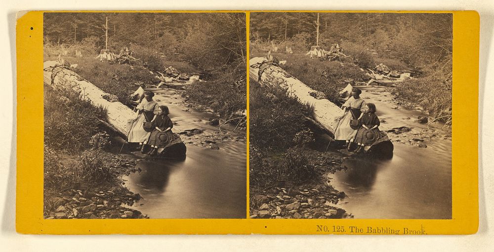 The Babbling Brook. by Benjamin West Kilburn