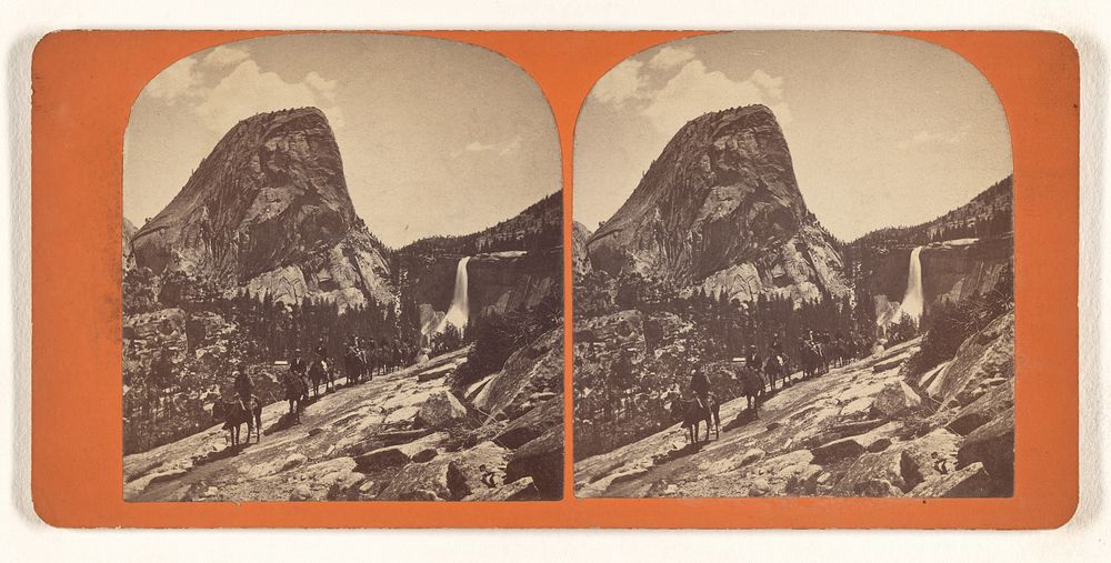 Bellows' Butte and Nevada Fall, Yosemite Valley, California by Reilly and Spooner