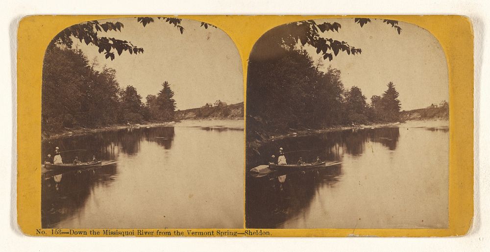 Down the Missisquoi River from the Vermont Spring - Sheldon. [Vermont] by Thomas G Richardson