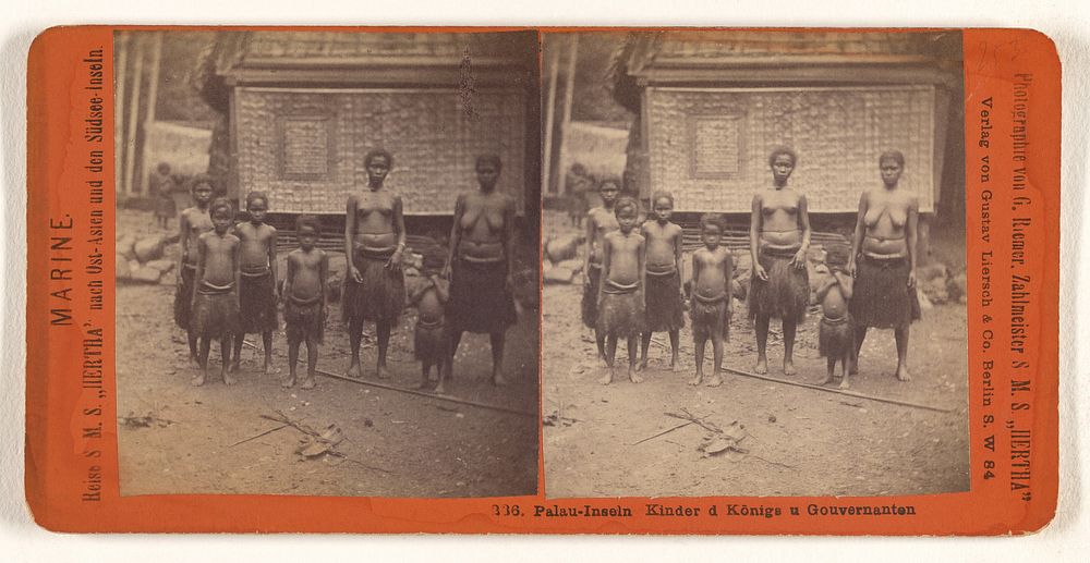 Palau-Inseln Kinder d Konigs u Gouvernanten by G Riemer