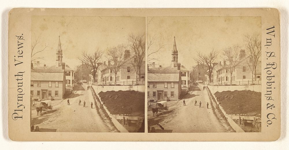 Leyden Street - First Street laid out by the Pilgrims. by Robbins and Company