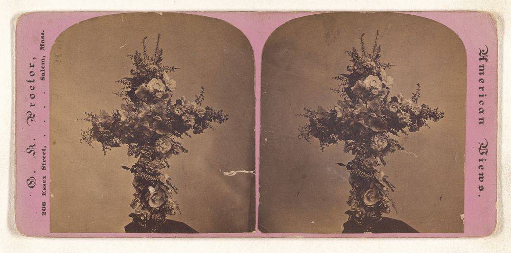 Geo. Peabody Funeral Flowers, Cross and Crown by G K Proctor