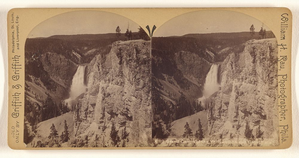 Grand Canon of the Yellowstone and Great Falls. by William H Rau