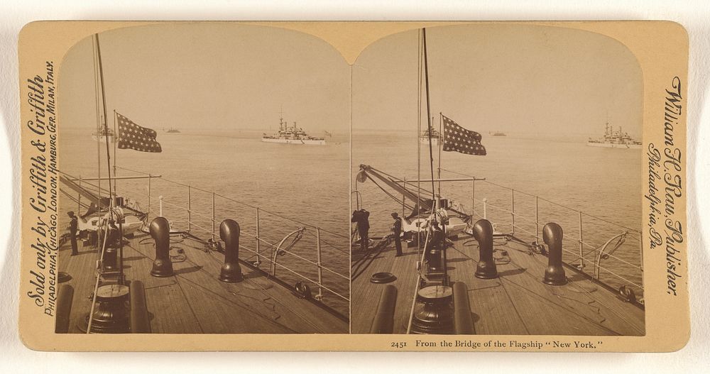 From the Bridge of the Flagship "New York." by William H Rau