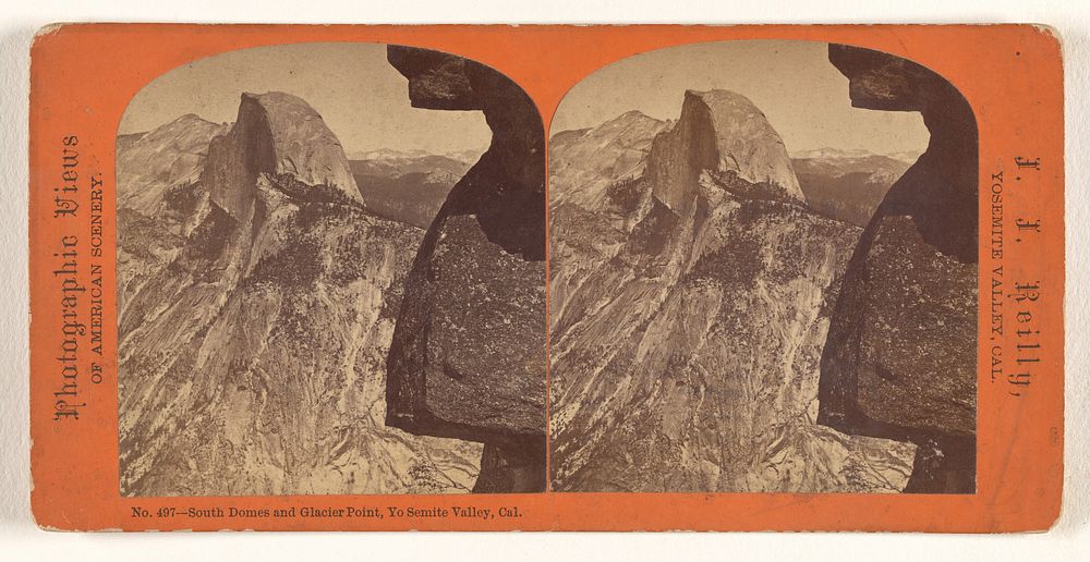 South Domes and Glacier Point, Yo Semite Valley, Cal. by J J Reilly