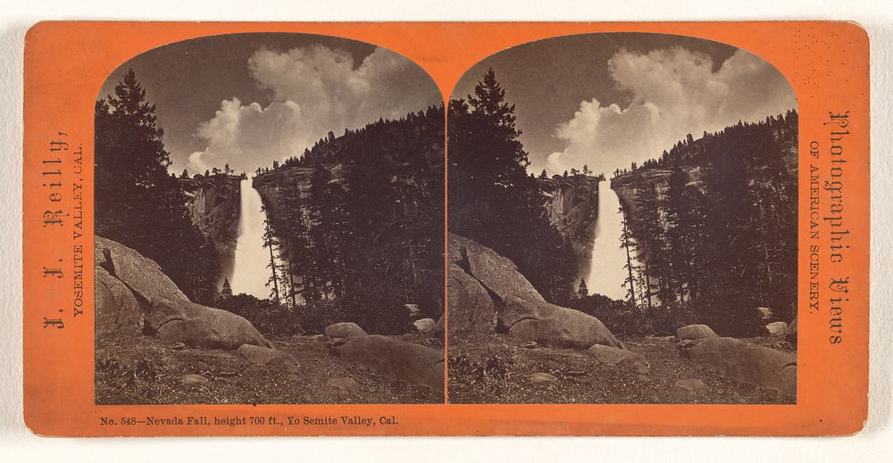 Nevada Fall, height 700 ft., Yo Semite Valley, Cal. by J J Reilly