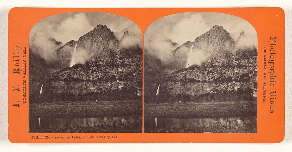 Falling Clouds over the Falls, Yo Semite Valley, Cal. by J J Reilly