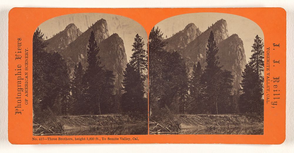 Three Brothers, height 3,820 ft., Yo Semite Valley, Cal. by J J Reilly