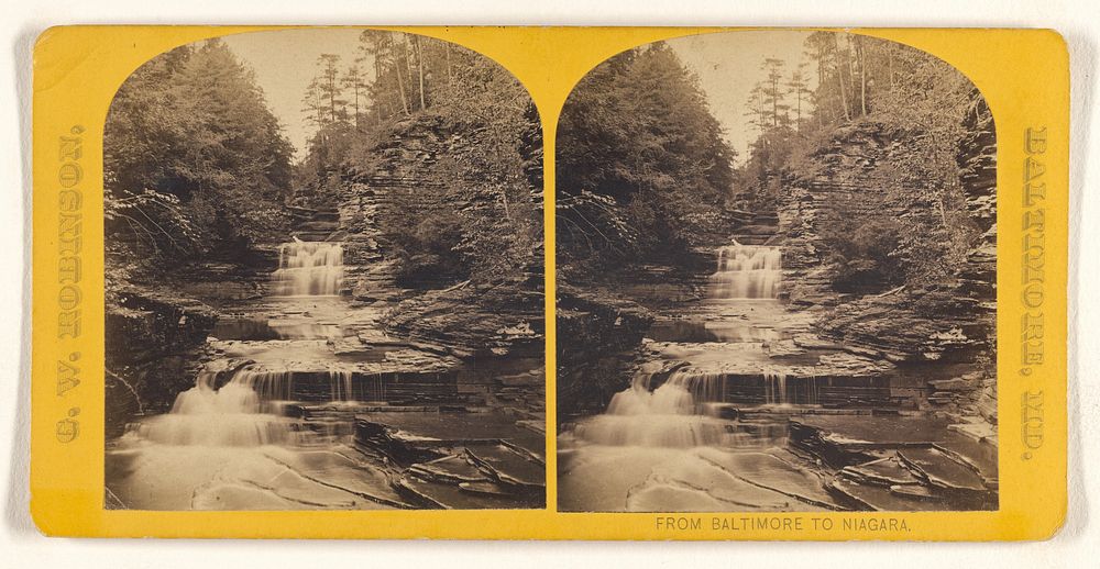 Falls and Cascades, Glenola. by G W Robinson