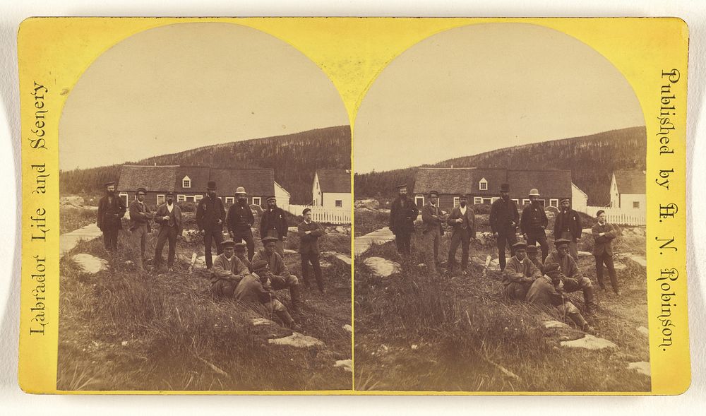 Labrador. Rigolette. Officers of Hudson Bay Company. by H N Robinson