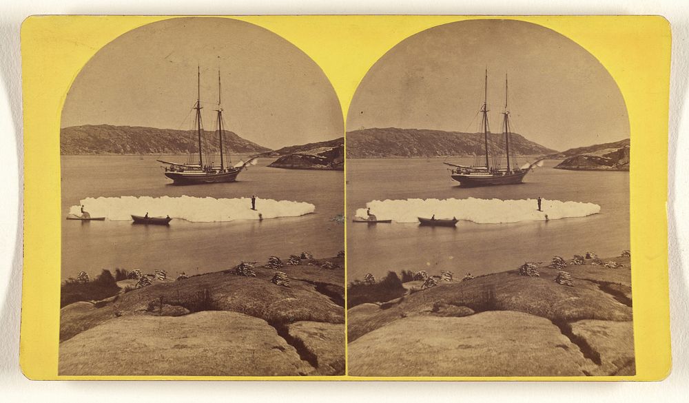 Labrador. Square Island. Iceberg and "Nimbus." by H N Robinson