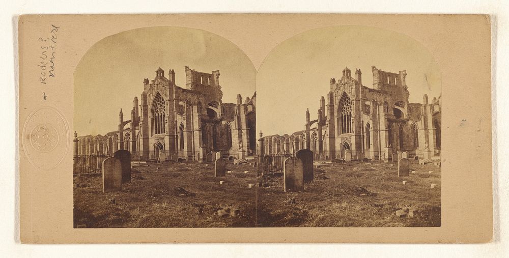 Melrose Abbey. by W Rodgers and James Macgill