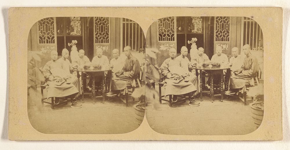Group of Mandarins and Officers, in the Yamun of the Governor General of Canton. by Pierre Joseph Rossier and Negretti and…