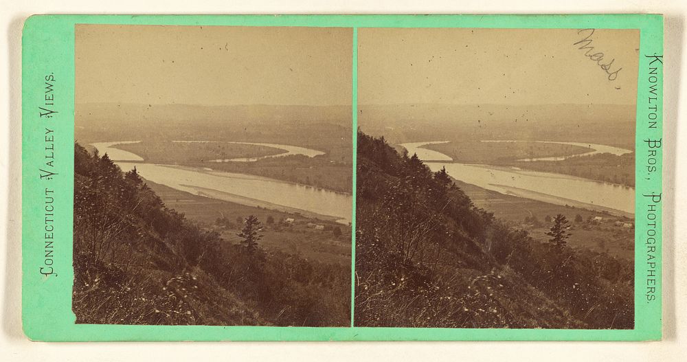 Ox Bow in Conn. River from Mt. Holyoke. by Knowlton Brothers