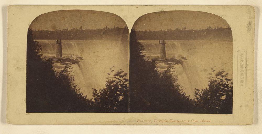 Niagara, Terrapin Tower, from Goat Island. by Langenheim Brothers Frederick and William Langenheim