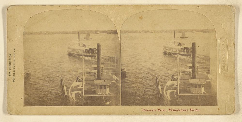 Delaware River, Philadelphia Harbor. by Langenheim Brothers Frederick and William Langenheim and James W Queen and Company
