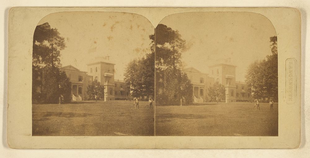 Unidentified estate, probably at Philadelphia, Penna. by Langenheim Loud and Company Langenheim Bros and G W Loud