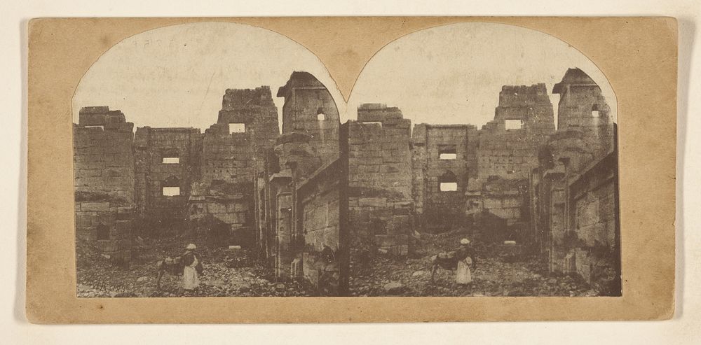 Views of the Medeenet, Haboo, The Temple Palace of Rameses III., at Thebes, About 1300 B.C. by Francis Frith and Langenheim…