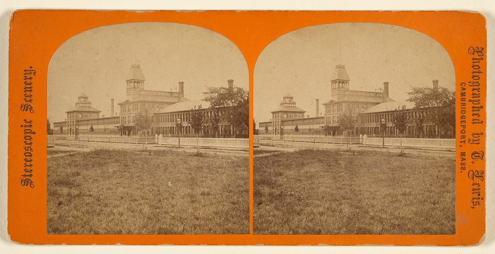 Waltham Watch Manufactory. East View. by Thomas Lewis