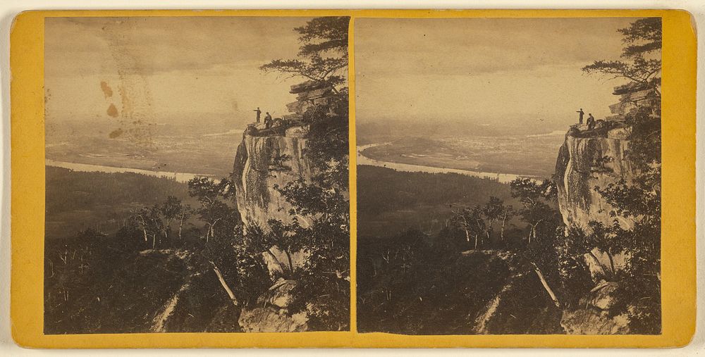 View from under Noah's Umbrella. Battle Ground - Tennessee River - Cannon Hill - Lookout Mountain, Tennessee by J Birney Linn