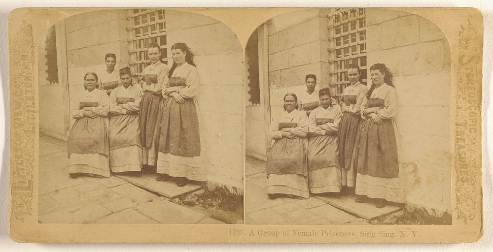 A Groop [sic] of Female Prisoners, Sing, Sing, N.Y. by Franklin G Weller