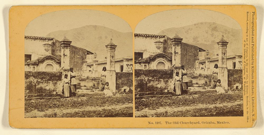 The Old Churchyard, Orizaba. Mexico. by Benjamin West Kilburn