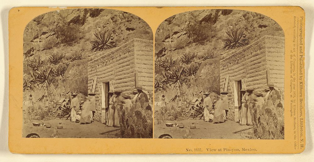 View at Pin-yon, Mexico. by Benjamin West Kilburn