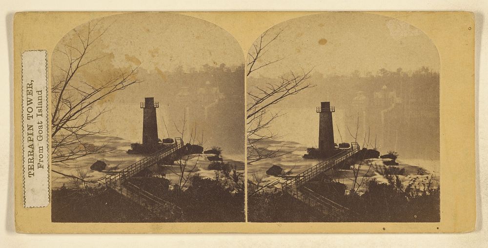 Terrapin Tower, from Goat Island [Niagara Falls, New York] by Langenheim Brothers Frederick and William Langenheim