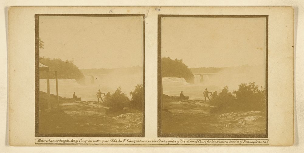 Niagara Falls, General View of the Falls, from the American side by Frederick Langenheim