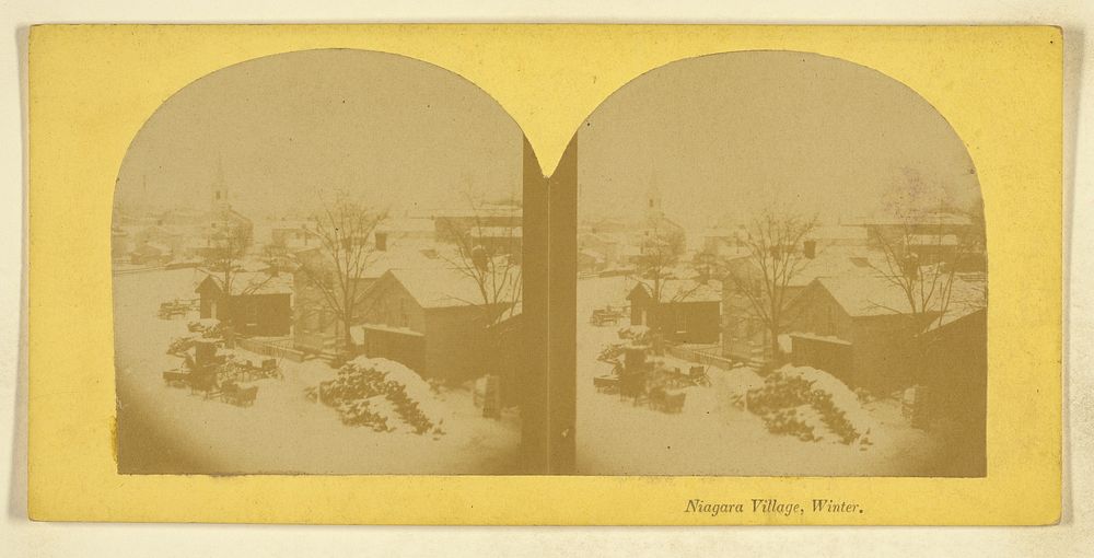 Niagara Village, Winter. by Langenheim Loud and Company Langenheim Bros and G W Loud