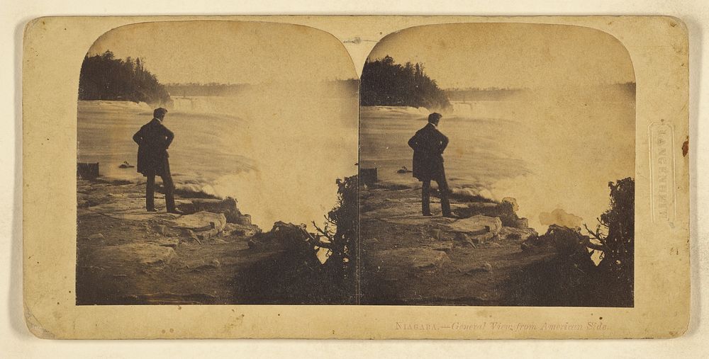 Niagara. - General View from the American Side. by Langenheim Loud and Company Langenheim Bros and G W Loud