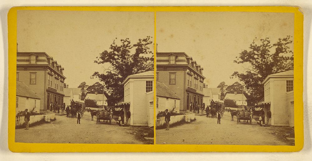 A view looking up Main Street. [Ashaway, Rhode Island] by O Langworthy and Co
