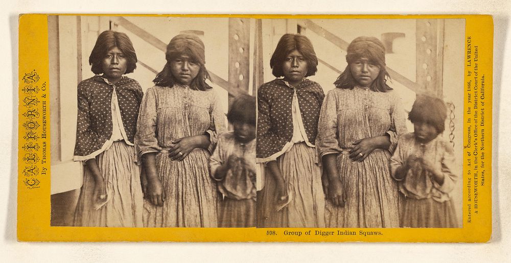 Group of Digger Indian Squaws. by Lawrence and Houseworth
